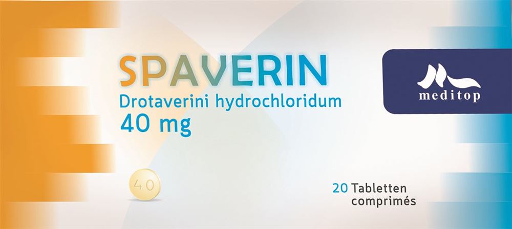 Spaverin cpr 40 mg blist 20 pce, image principale