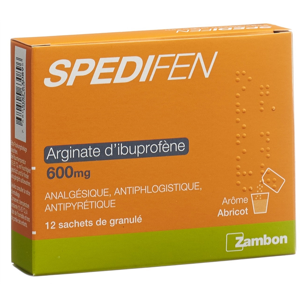 SPEDIFEN gran 600 mg sach 12 pce, image 4 sur 4