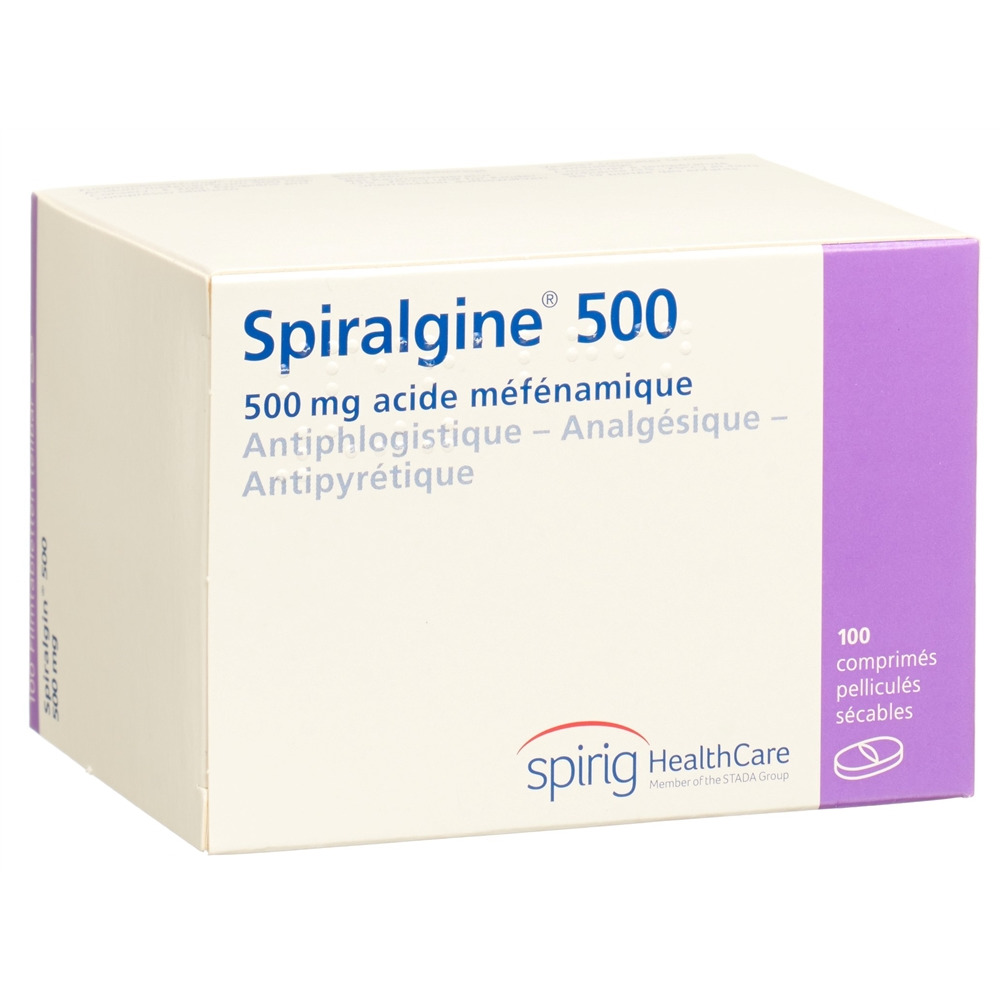 SPIRALGINE cpr pell 500 mg blist 100 pce, image 2 sur 2