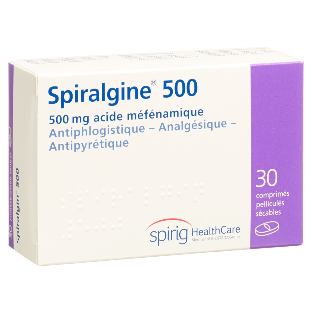 SPIRALGINE cpr pell 500 mg blist 30 pce, image 2 sur 2