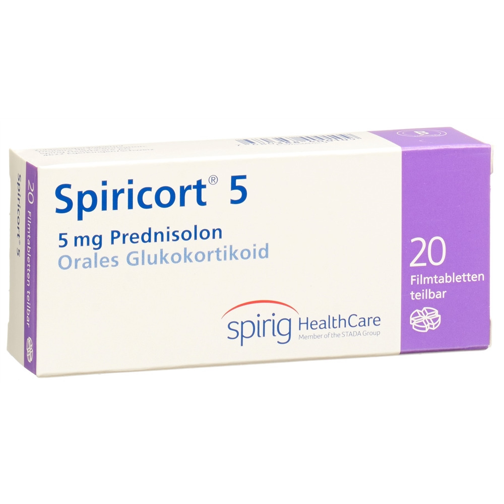 SPIRICORT cpr pell 5 mg blist 20 pce, image principale