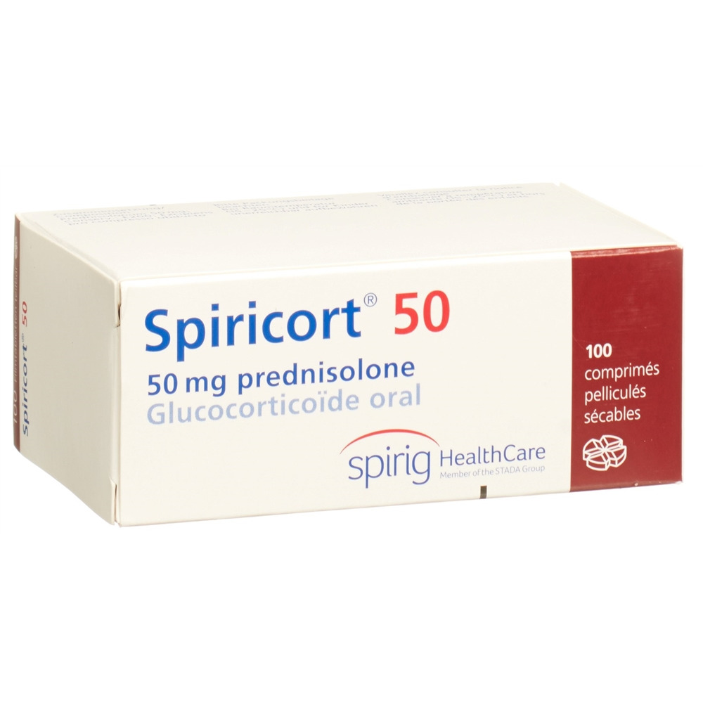 SPIRICORT cpr pell 50 mg blist 100 pce, image 2 sur 2