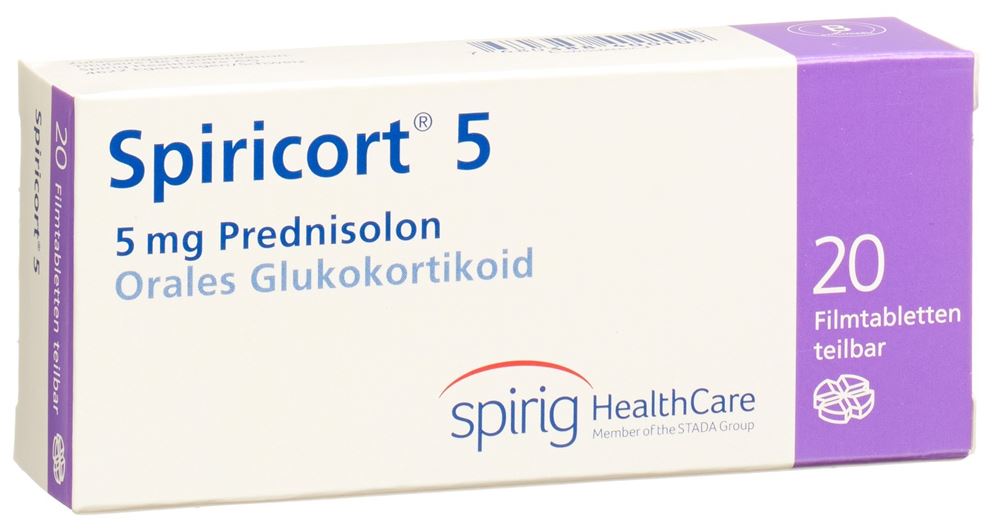 SPIRICORT Filmtabl 5 mg Blist 20 Stk, Hauptbild