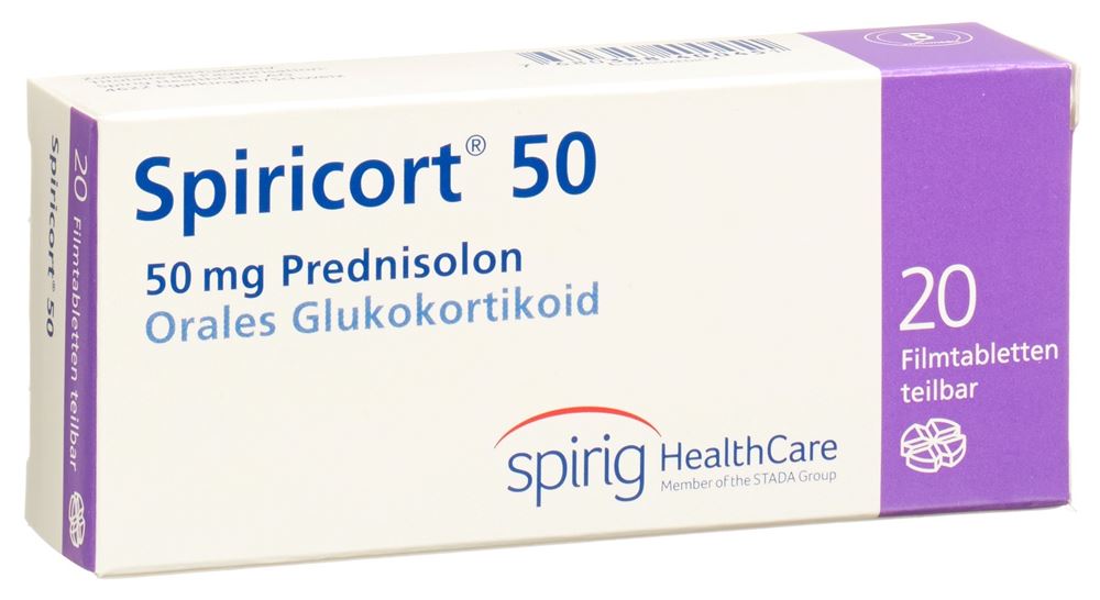 SPIRICORT Filmtabl 50 mg Blist 20 Stk, Hauptbild