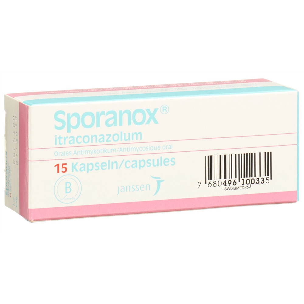 Sporanox caps 100 mg blist 15 pce, image 2 sur 2