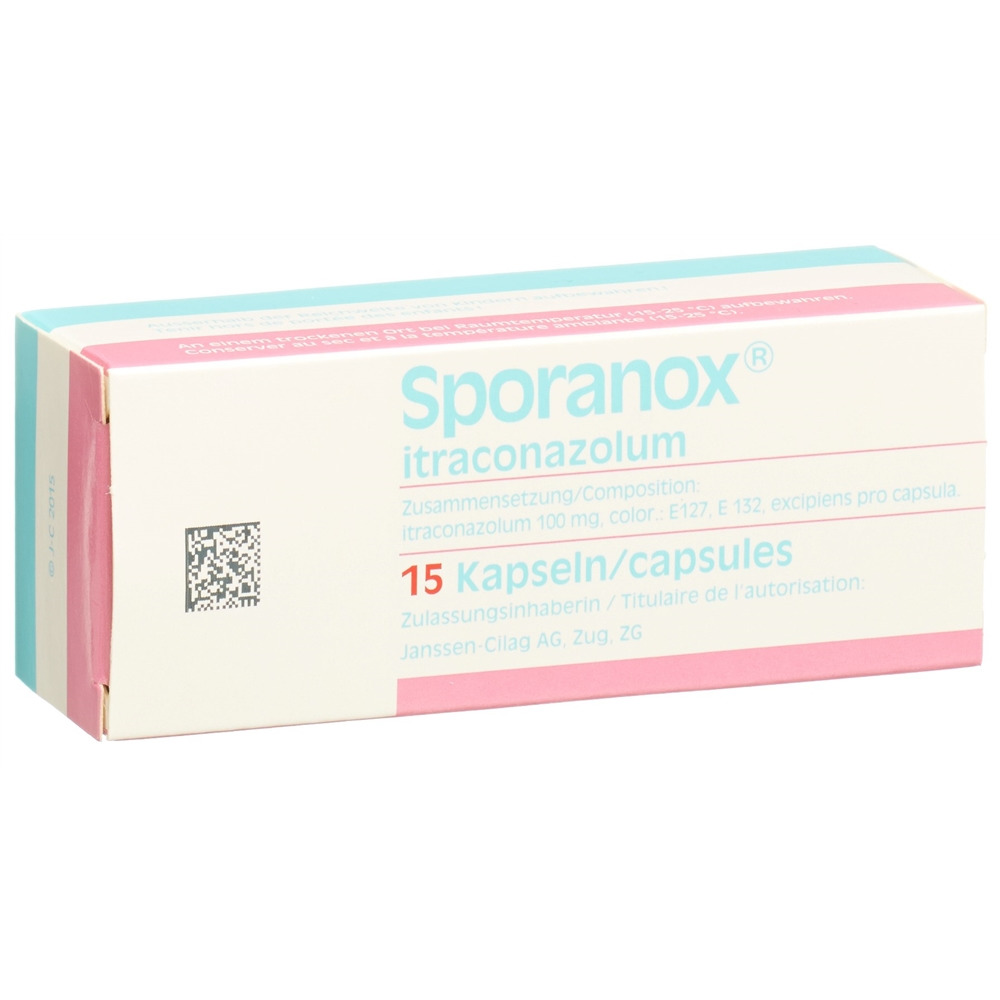 Sporanox caps 100 mg blist 15 pce, image principale