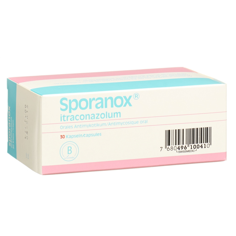 Sporanox caps 100 mg blist 30 pce, image 2 sur 2