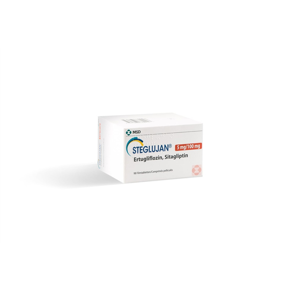 STEGLUJAN Filmtabl 5mg/100mg Blist 98 Stk, Hauptbild