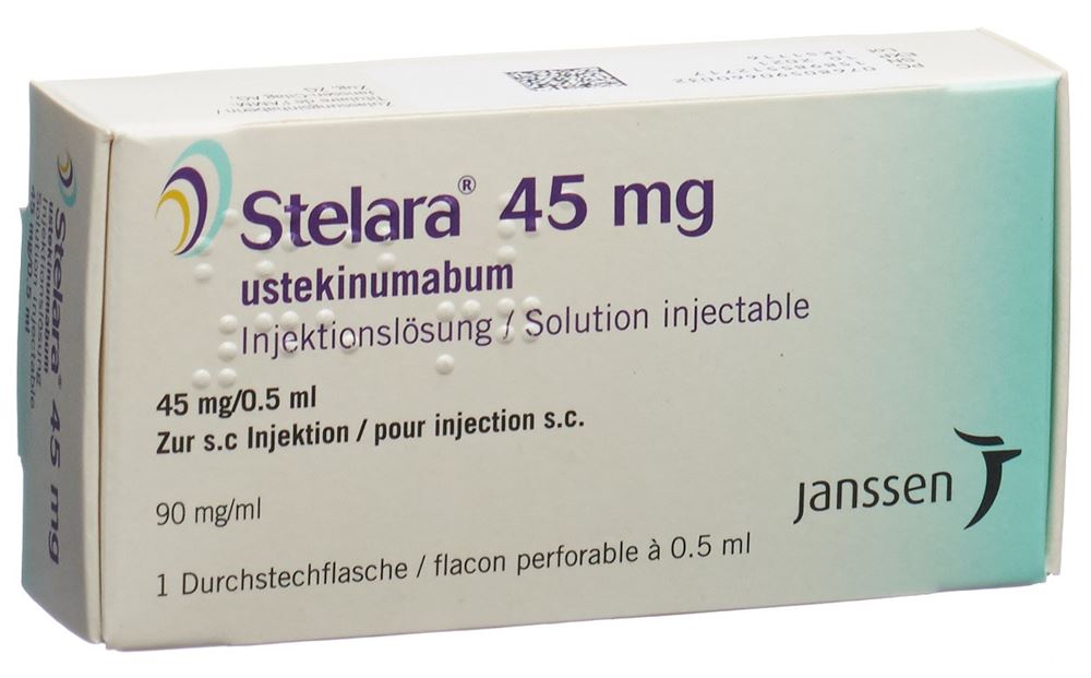 STELARA Inj Lös 45 mg/0.5ml Durchstechflasche Durchstf 1 Stk, Hauptbild