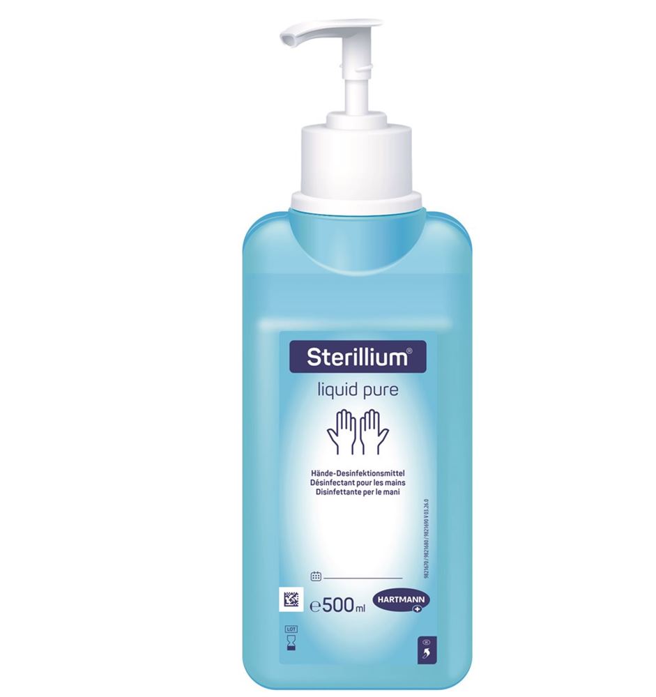 STERILLIUM liq pure avec pompe 500 ml, image principale STERILLIUM liq pure avec pompe 500 ml, image principale