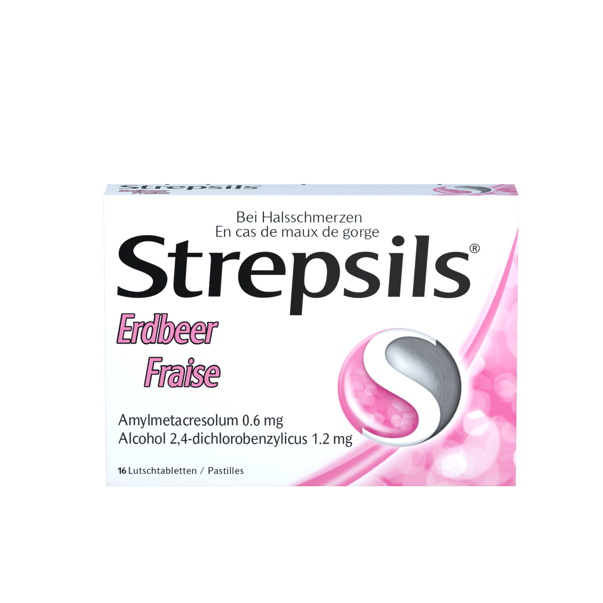 Strepsils cpr sucer fraise blist 16 pce, image principale