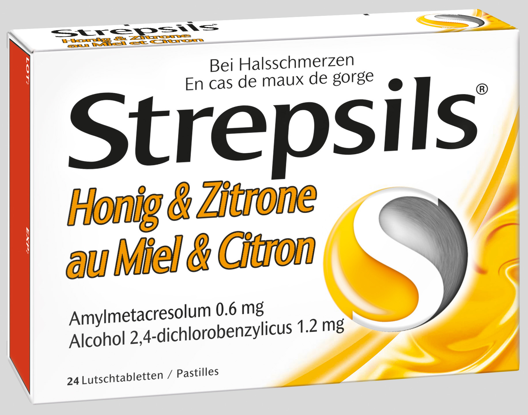 Strepsils cpr sucer miel & citron blist 24 pce, image principale