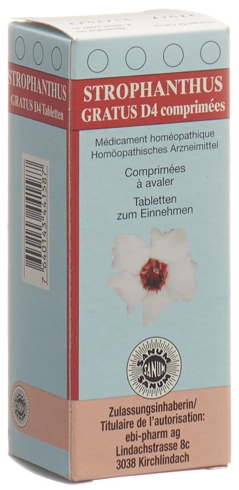 STROPHANTUS GRATUS Tabl 4 D 80 Stk