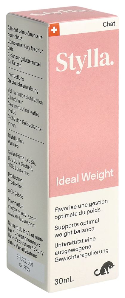 STYLLA ideal weight pour chats