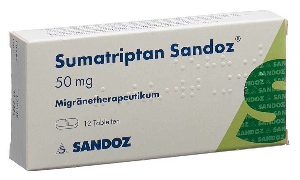 SUMATRIPTAN Sandoz 50 mg, Hauptbild