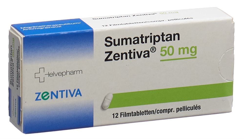 SUMATRIPTAN Zentiva 50 mg, image principale
