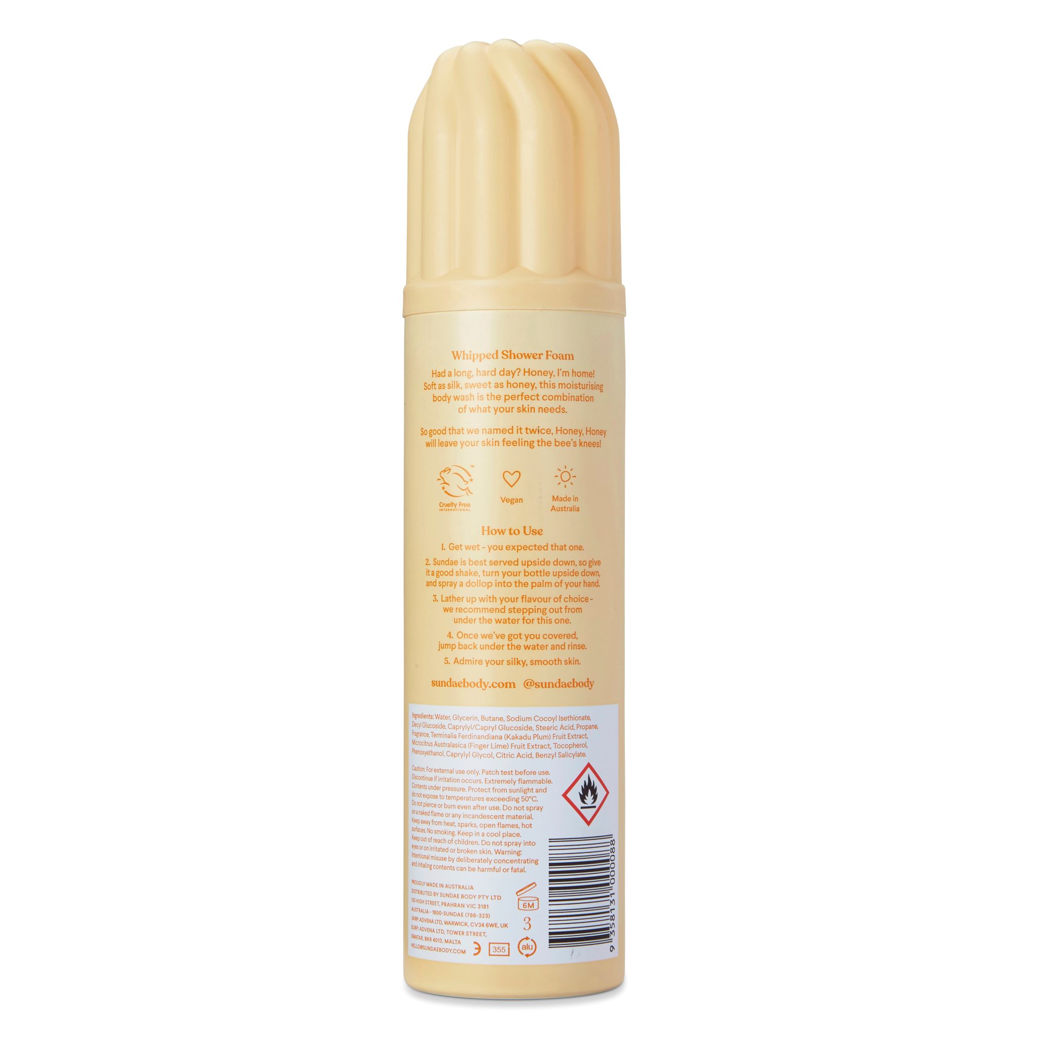SUNDAE whipped body shower foam, image 2 sur 5