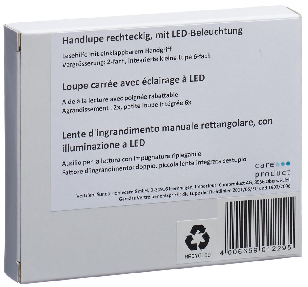 SUNDO Handlupe mit LED-Beleuchtung