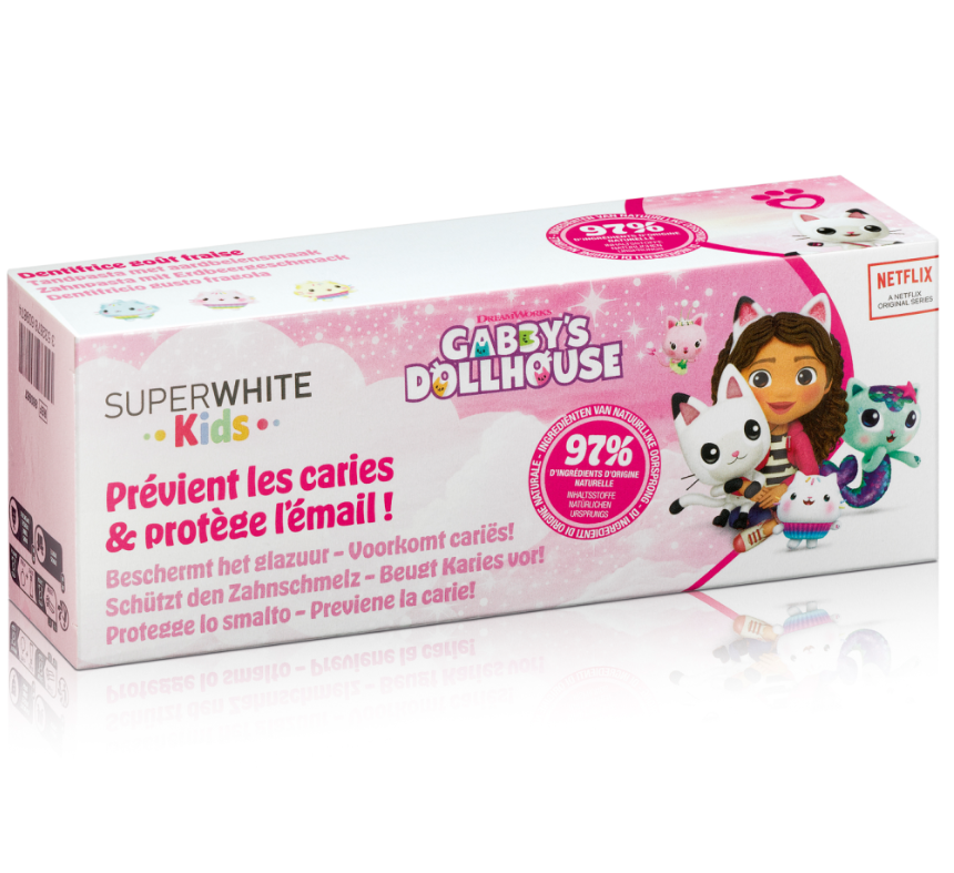 SUPERWHITE Zahnpasta Kids