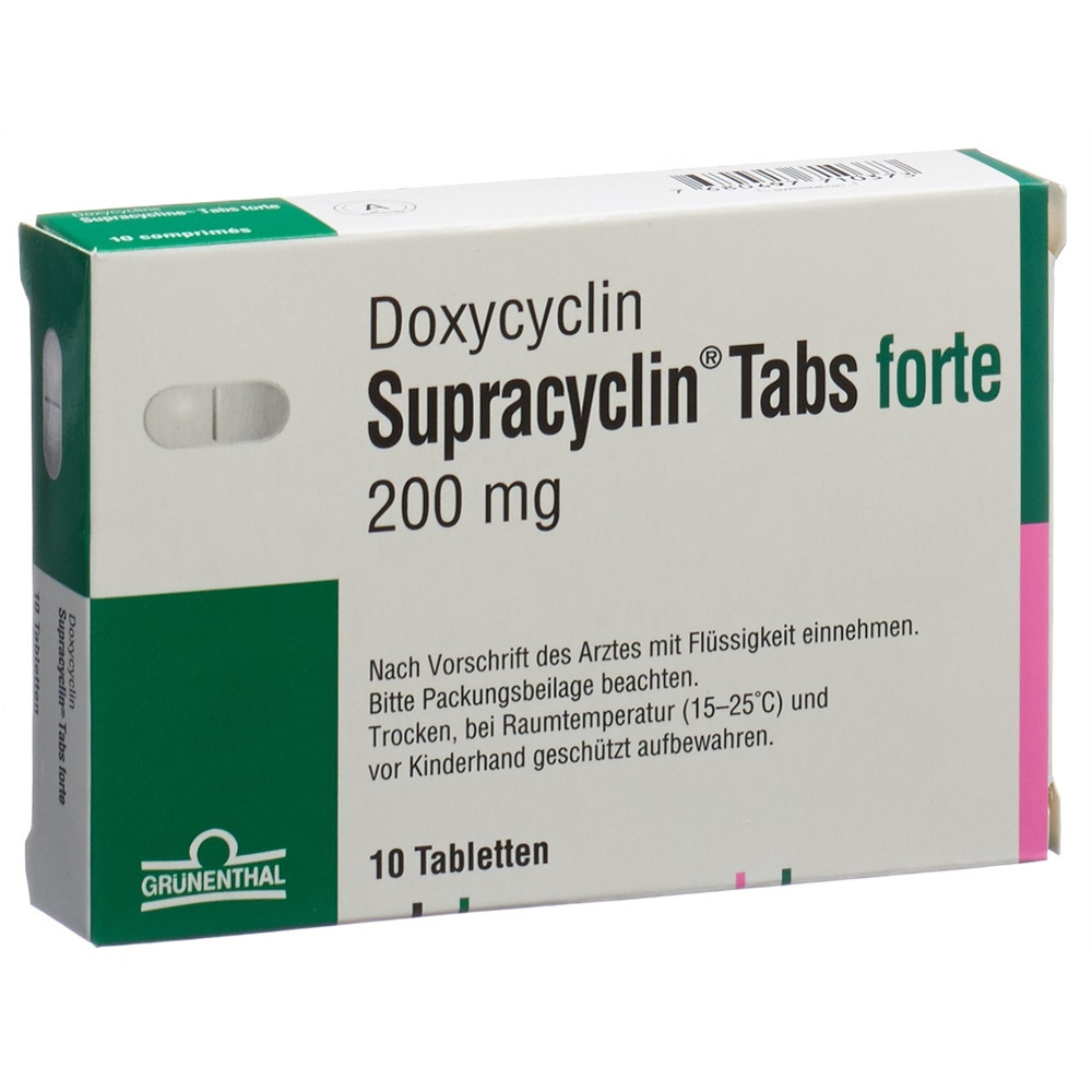 SUPRACYCLIN Tabs forte 200 mg, image principale