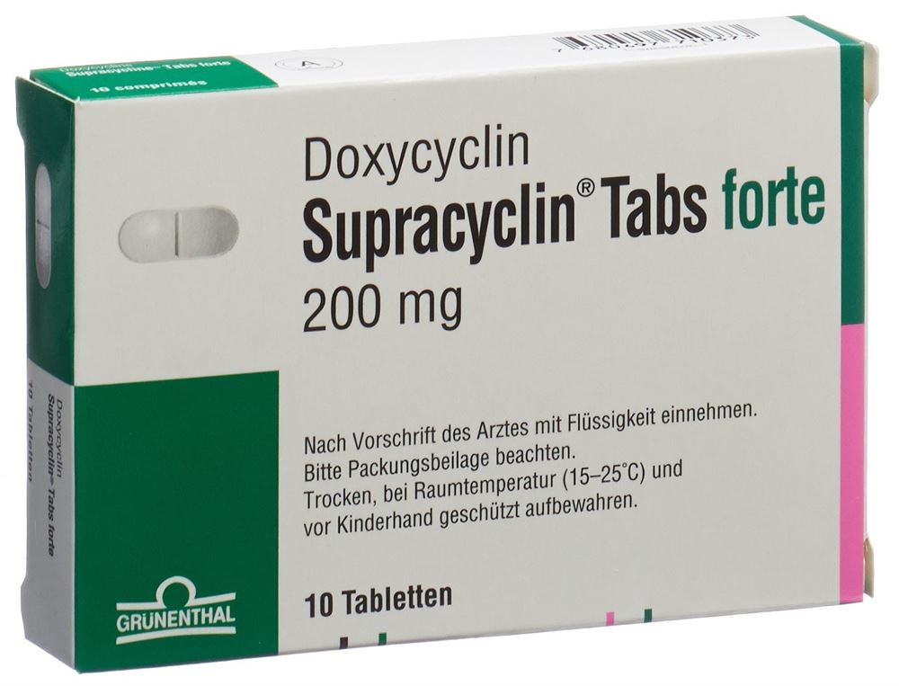 SUPRACYCLIN Tabs forte 200 mg, image principale