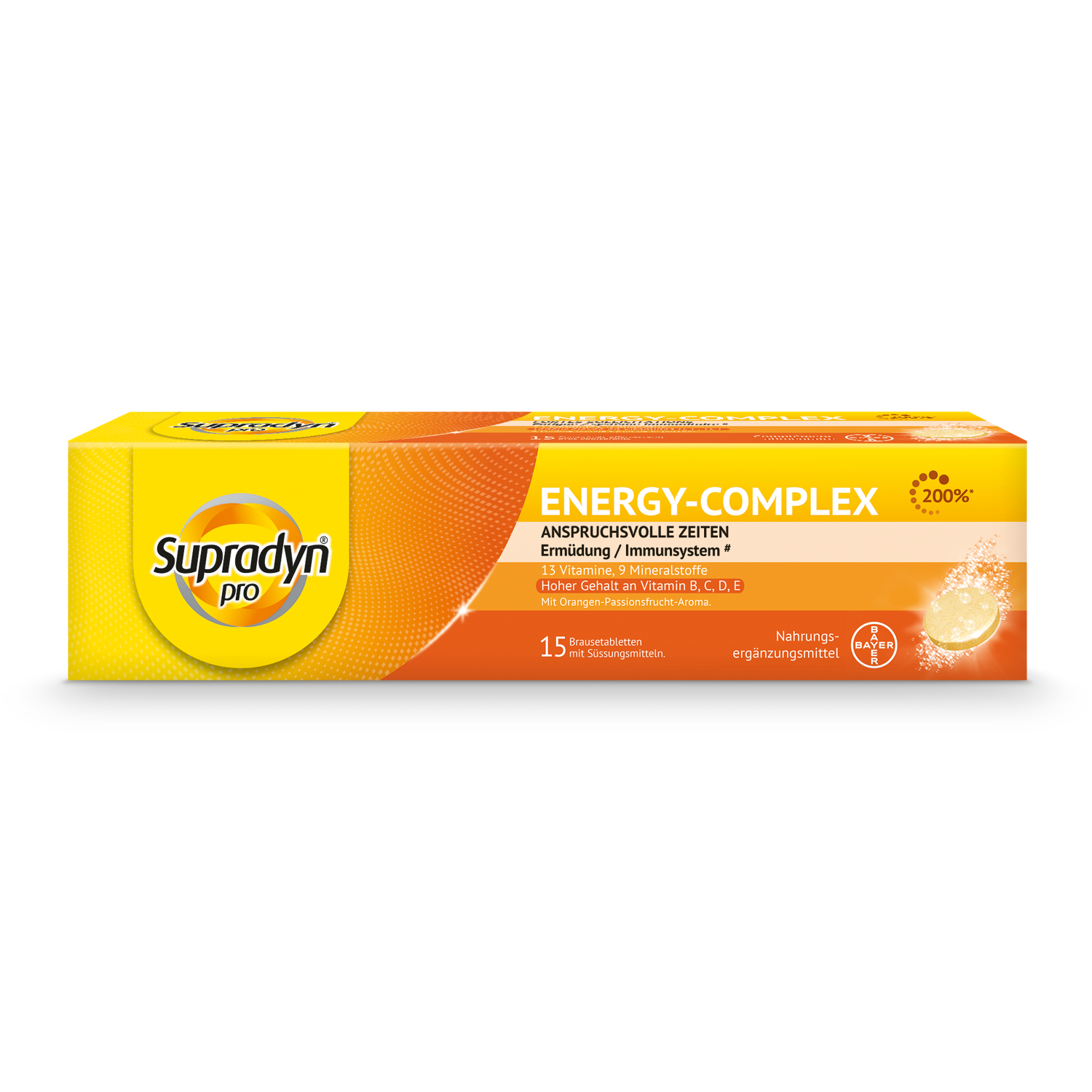 SUPRADYN pro energy-complex, 13 Vitamine,  9 Mineralstoffe. Für anspruchsvolle Zeiten