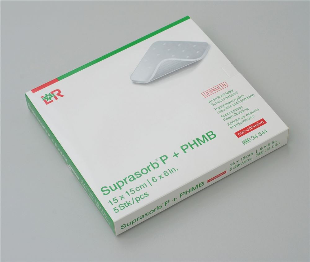 SUPRASORB P + PHMB pansement mousse antimicrobien