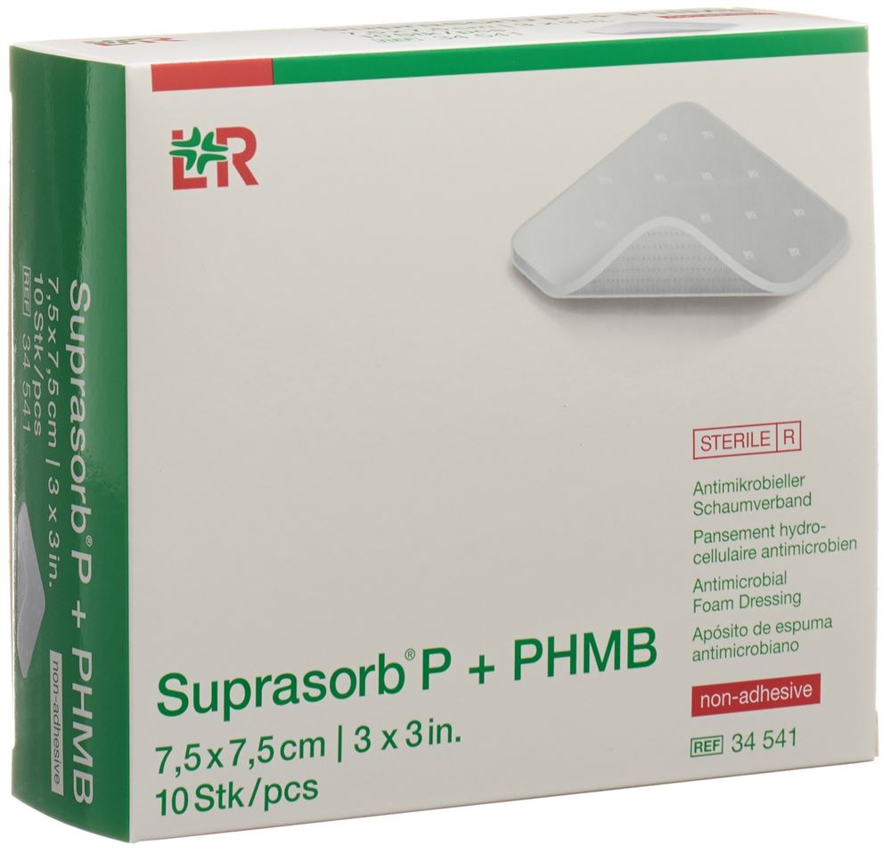 SUPRASORB P + PHMB pansement mousse antimicrobien