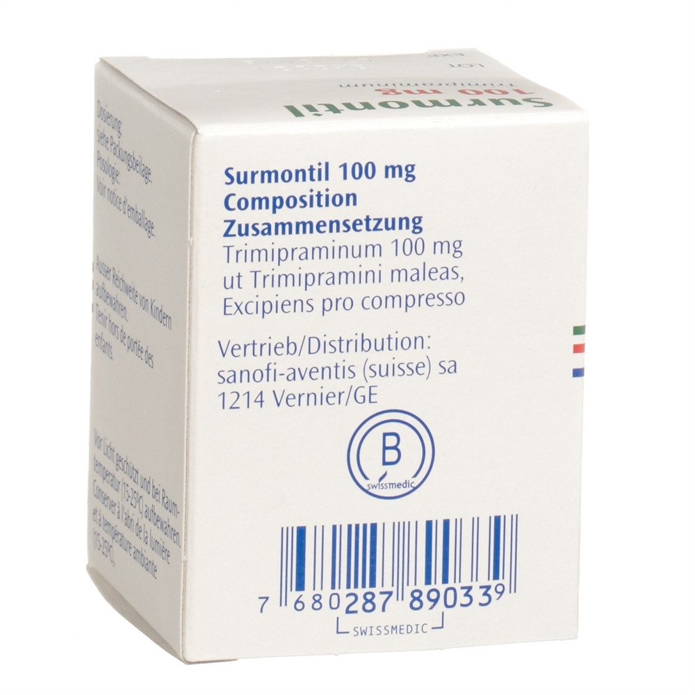 SURMONTIL cpr 100 mg bte 20 pce, image 2 sur 2