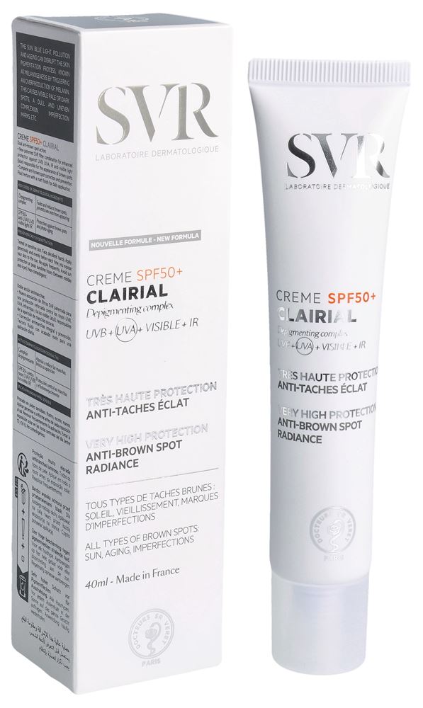 SVR CLAIRIAL Crème Sun Protection Factor 50 +