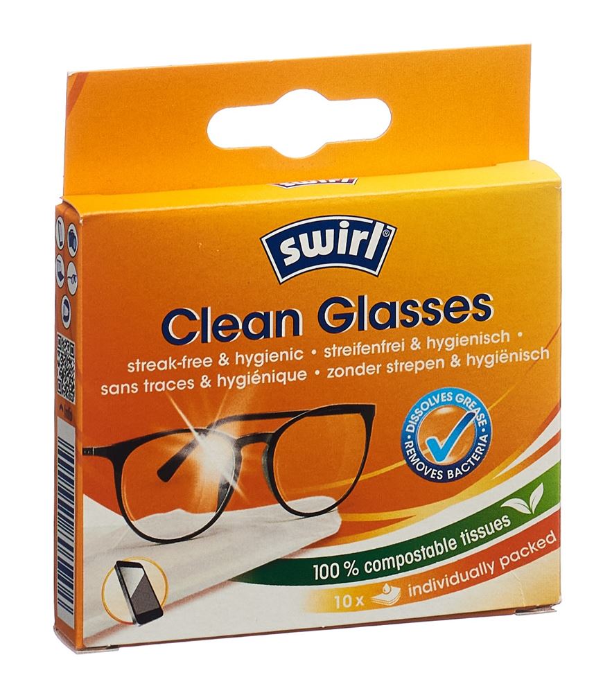 Swirl lingettes nettoyantes pour les lunettes