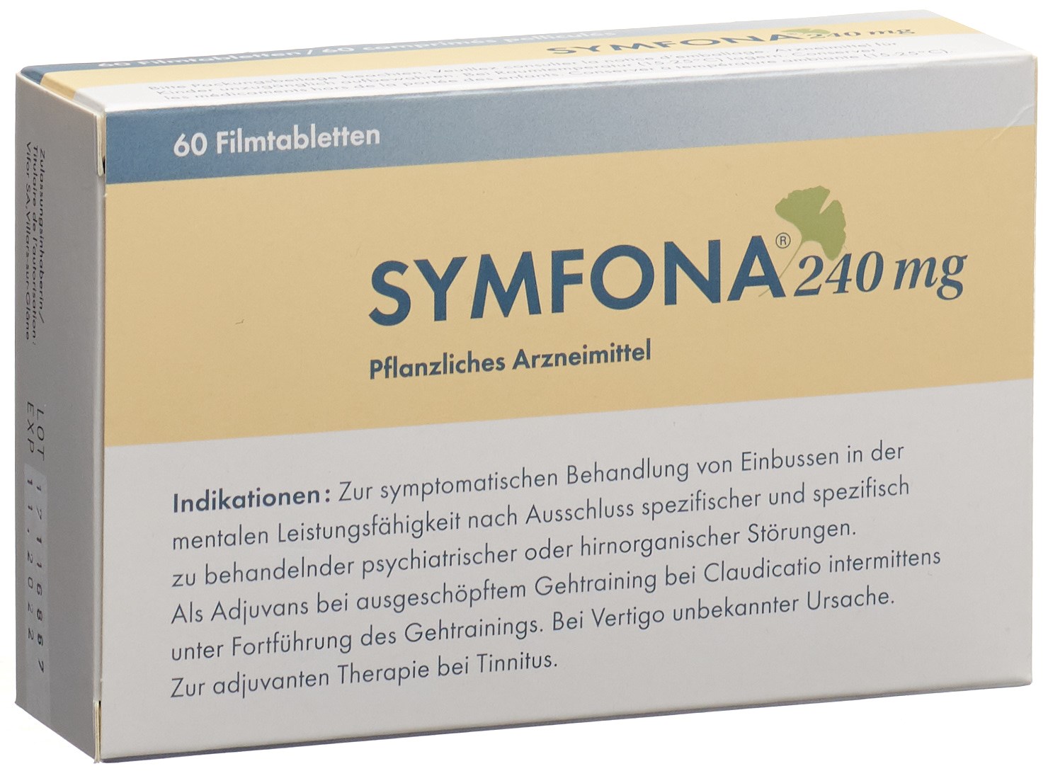 SYMFONA cpr pell 240 mg blist 30 pce, image principale