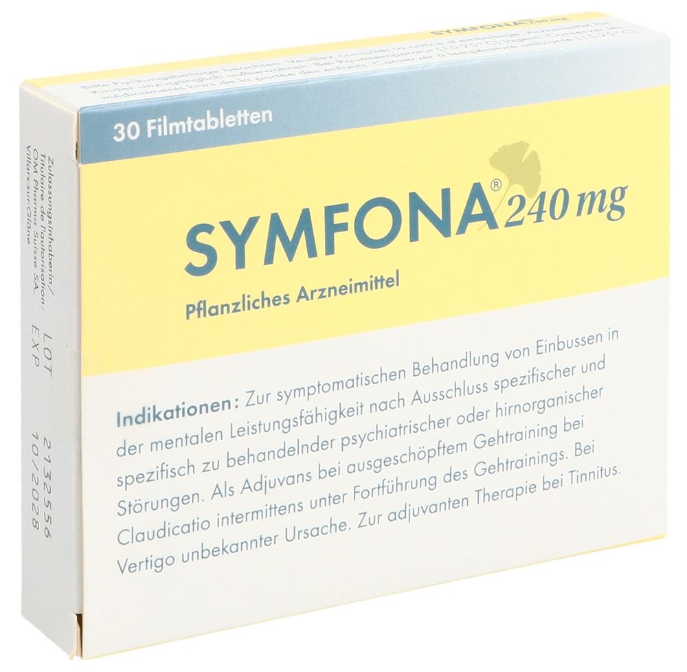 SYMFONA Filmtabl 240 mg Blist 30 Stk, Hauptbild