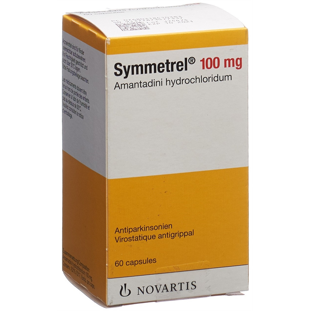 SYMMETREL caps 100 mg bte 60 pce, image 2 sur 2