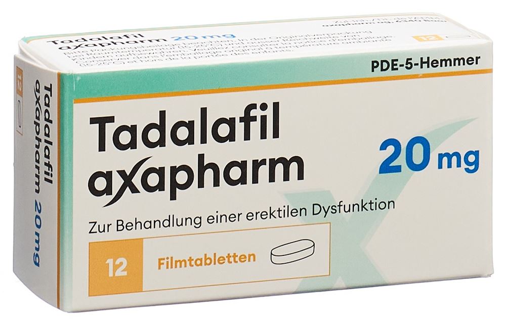 TADALAFIL axapharm 20 mg, Hauptbild