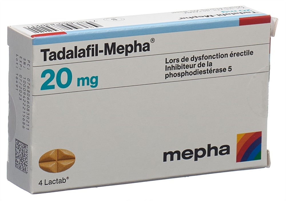 TADALAFIL Mepha 20 mg, image 2 sur 2