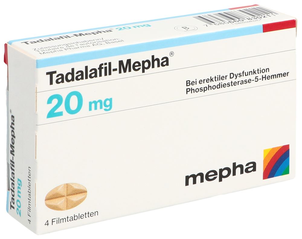 TADALAFIL Mepha 20 mg, image principale