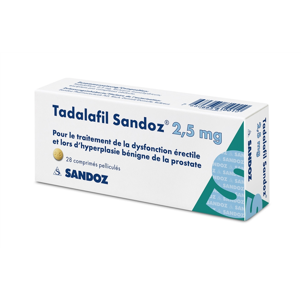 TADALAFIL Sandoz 2.5 mg, Bild 2 von 2