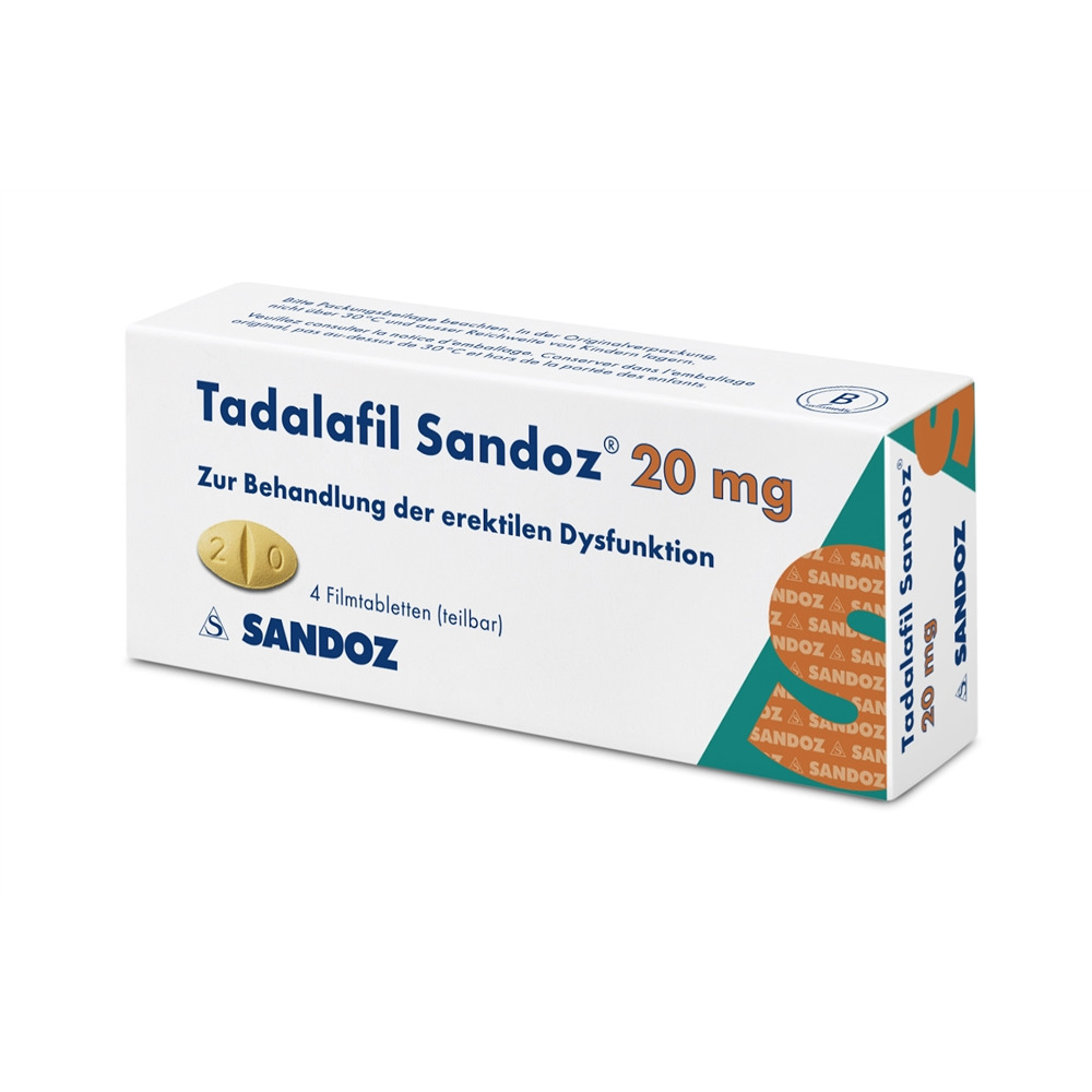 TADALAFIL Sandoz 20 mg, Hauptbild