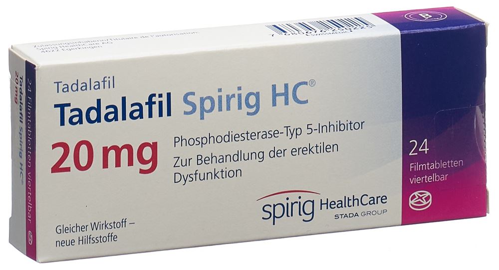 TADALAFIL Spirig HC 20 mg, Hauptbild