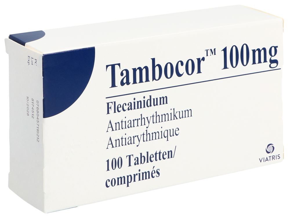 TAMBOCOR cpr 100 mg blist 100 pce, image principale