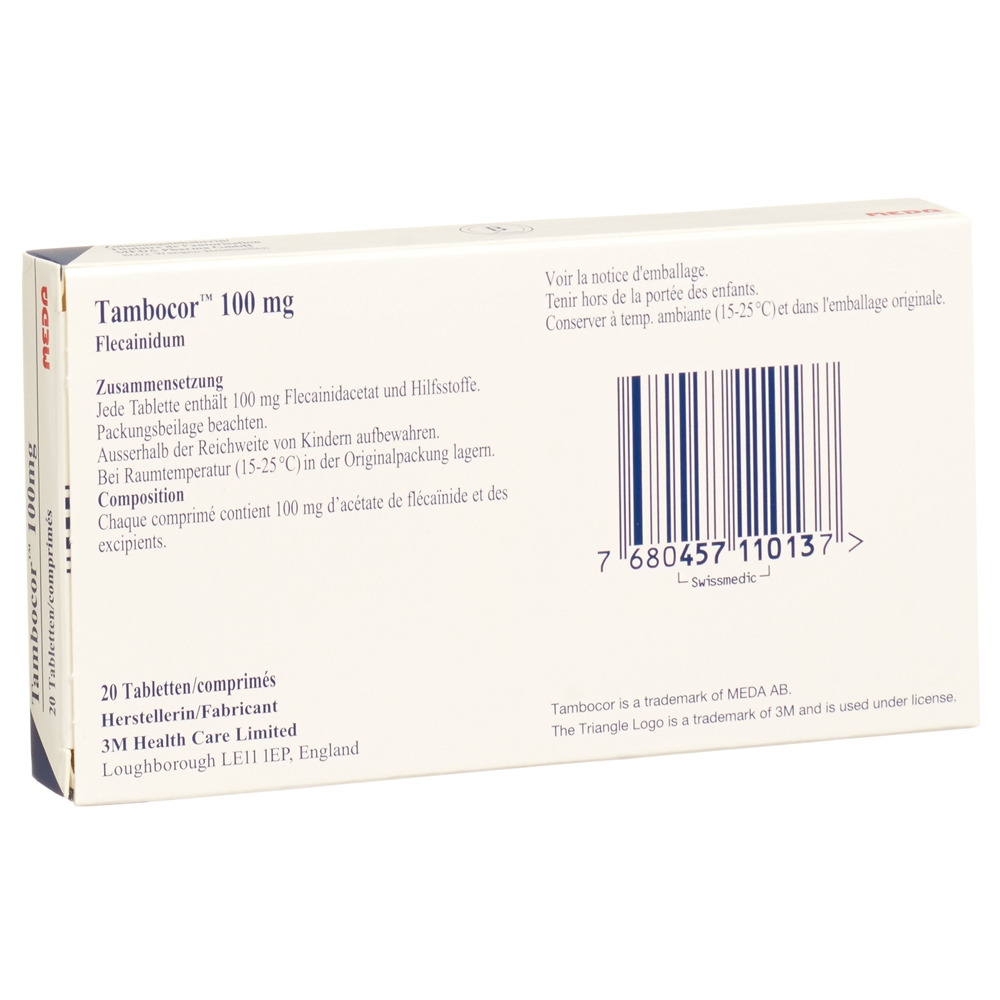 TAMBOCOR Tabl 100 mg Blist 20 Stk, Bild 2 von 2