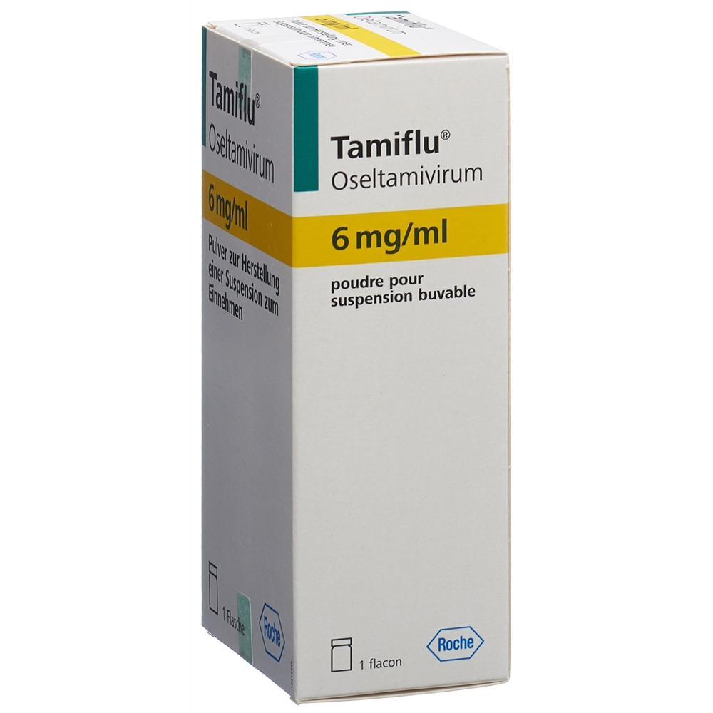 Tamiflu pdr 6 mg/ml pour suspension buvable fl 13 g, image 2 sur 2