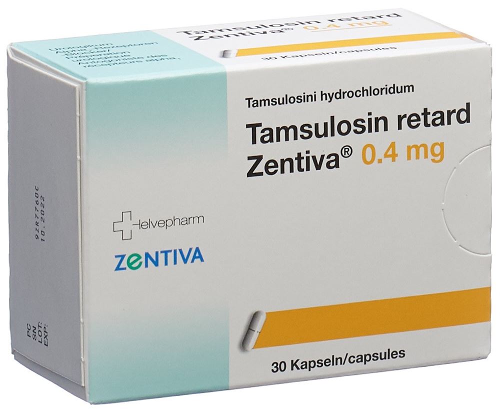 TAMSULOSINE retard Zentiva 0.4 mg, image principale