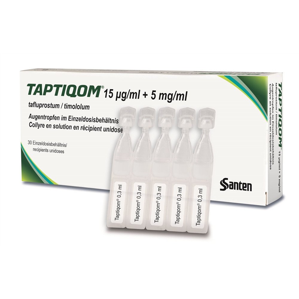 TAPTIQOM Gtt Opht 15mcg/ml + 5mg/ml Monodos 0.3 ml, Hauptbild