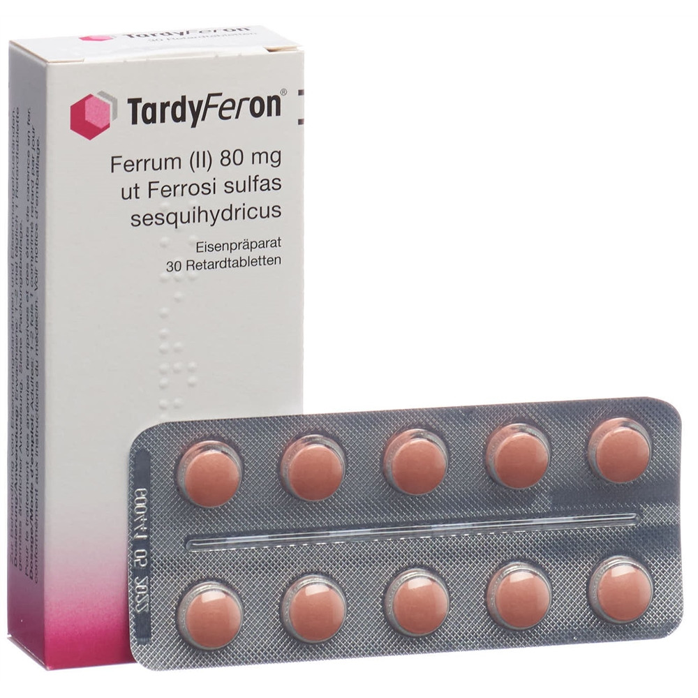 TARDYFERON cpr ret 80 mg blist 30 pce, image principale
