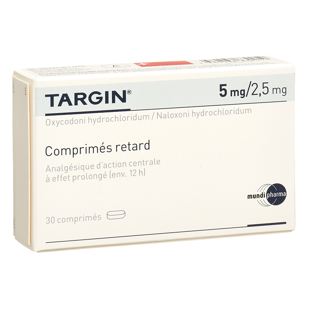 TARGIN cpr ret 5 mg/2.5 mg blist 30 pce, image 2 sur 2