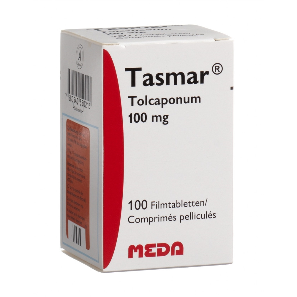 TASMAR cpr pell 100 mg fl 100 pce, image principale