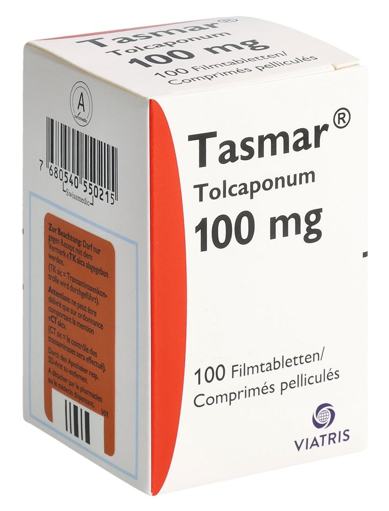 TASMAR Filmtabl 100 mg Fl 100 Stk, Hauptbild