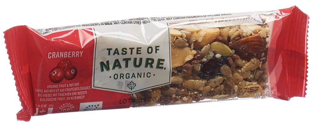 TASTE OF NATURE barre